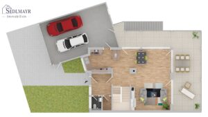 Grundriss EG -  Genehmigter Bauantrag