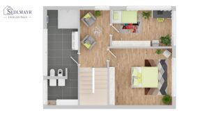 Grundriss OG -  Genehmigter Bauantrag