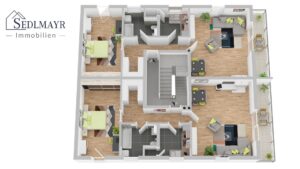 Grundriss OG Wohneinheit 3+4