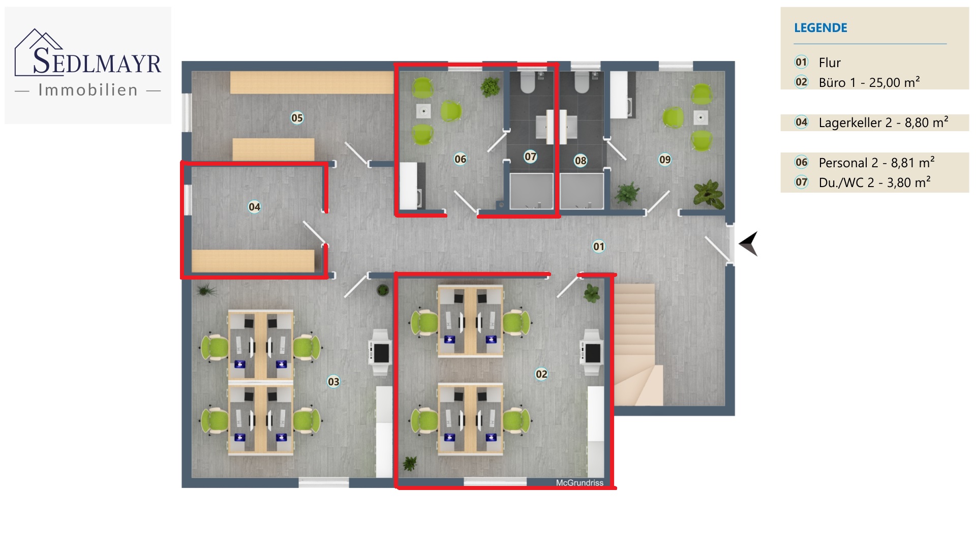 Grundriss Gewerberaum