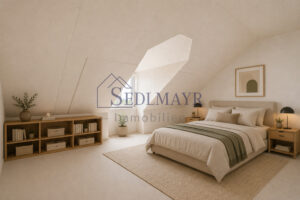 Ansicht DG Schlafzimmer  visualisiert