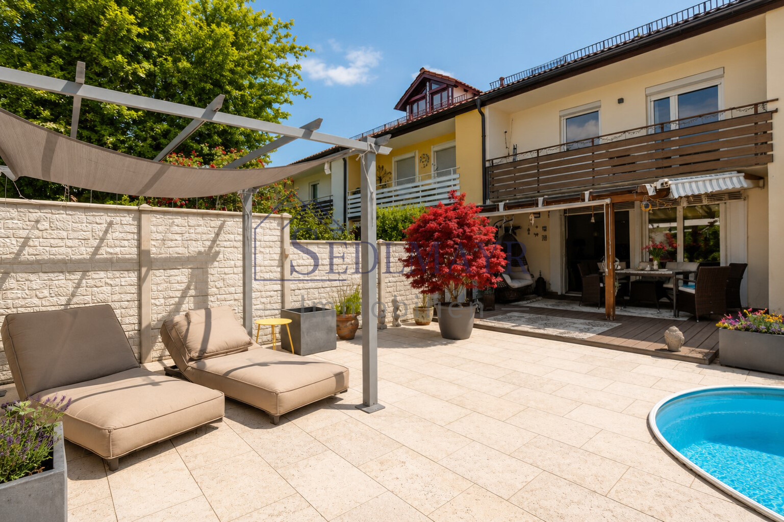Ansicht Lounge-Terrasse