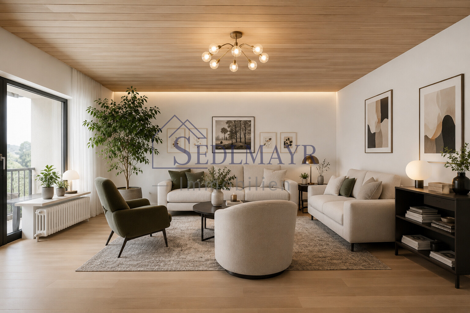 Wohnzimmer neu eingerichtet