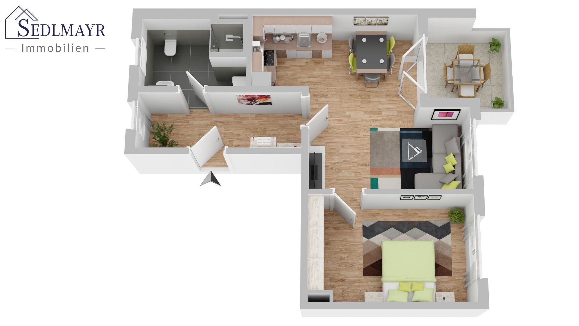 Grundriss Wohnung 4