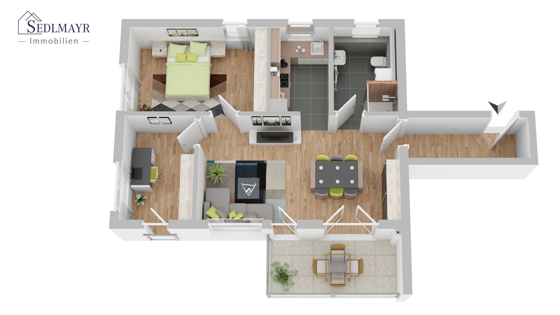 Grundriss Wohnung 5
