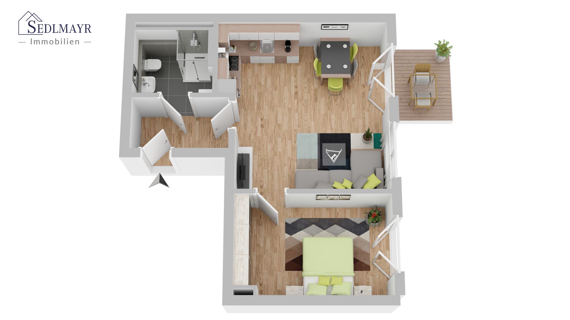 Grundriss Wohnung 2