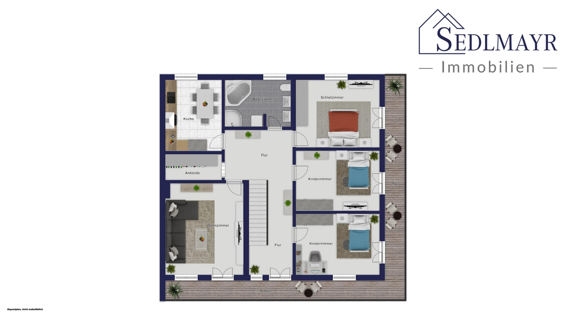 Grundriss Wohnung Obergeschoss