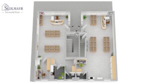 Grundriss EG Gewerbeeinheit 1+2