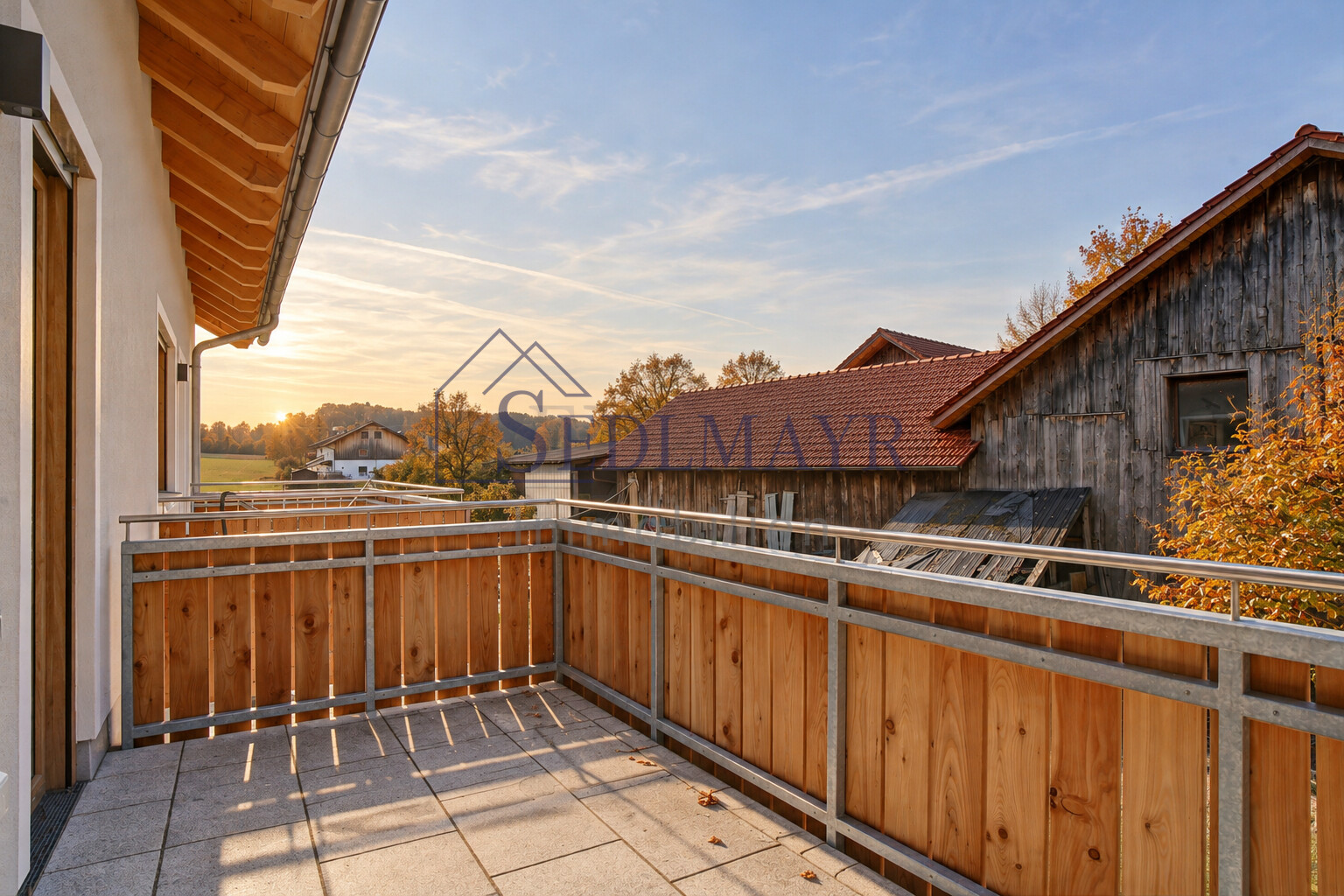 Blick vom Balkon